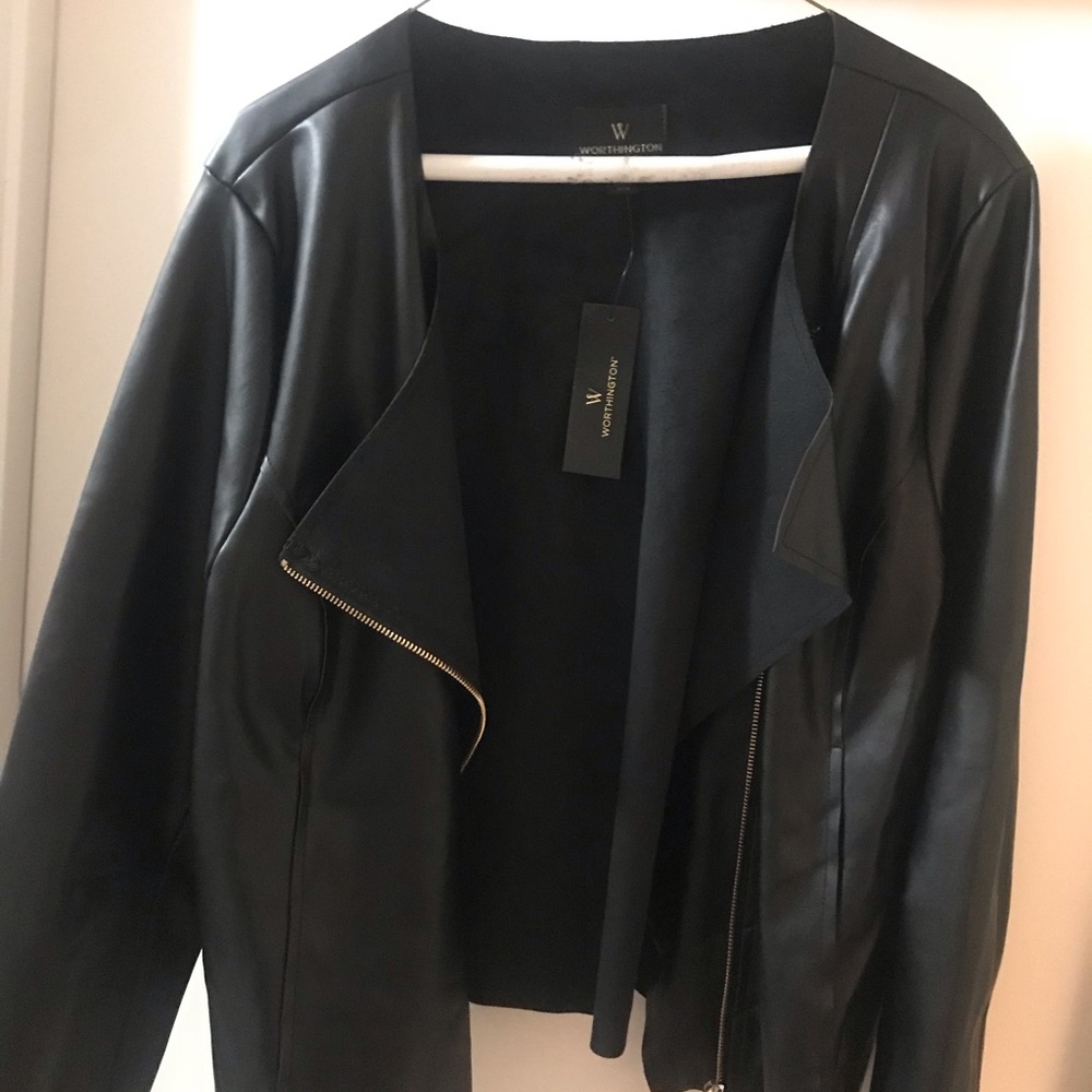 Faux Leather Jacket